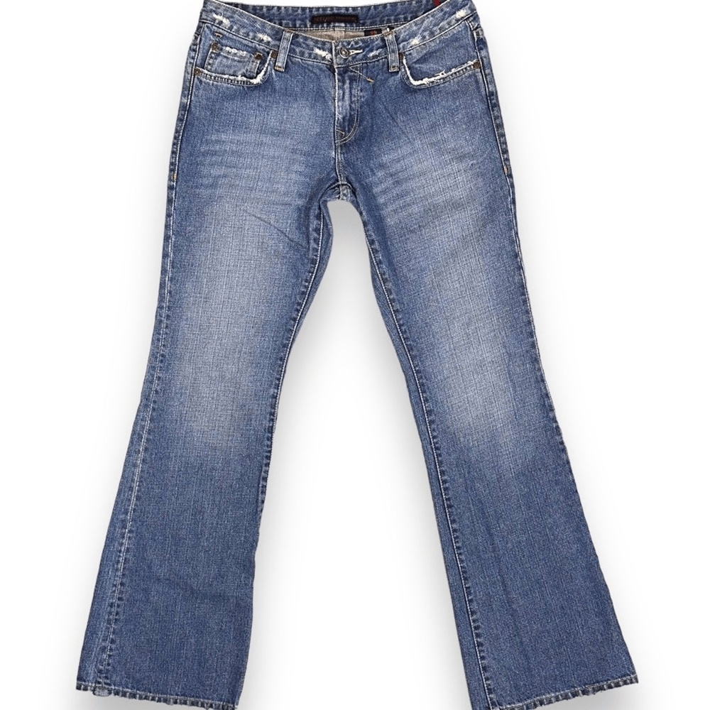 Vintage Y2K Buffalo David Bitton Low-Rise Flare Jeans Womens size 8